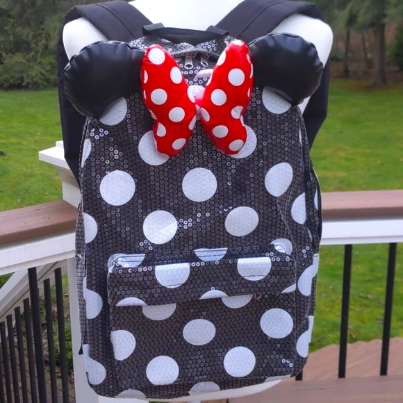 Disney Handbags - Minnie Mouse Sequin Backpack